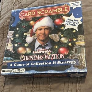 Christmas Vacation Card Scramble Board Game - unopened
